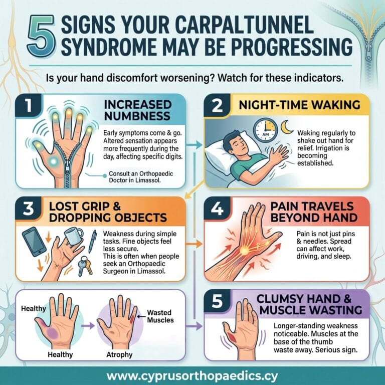 5 Signs Your Carpal Tunnel Syndrome is Progressing Infographic